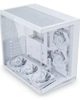 Alternative view of Кутия за компютър Lian Li O11 Dynamic Mini V2 Flow + 5 Вентилатора, Mini-Tower - White