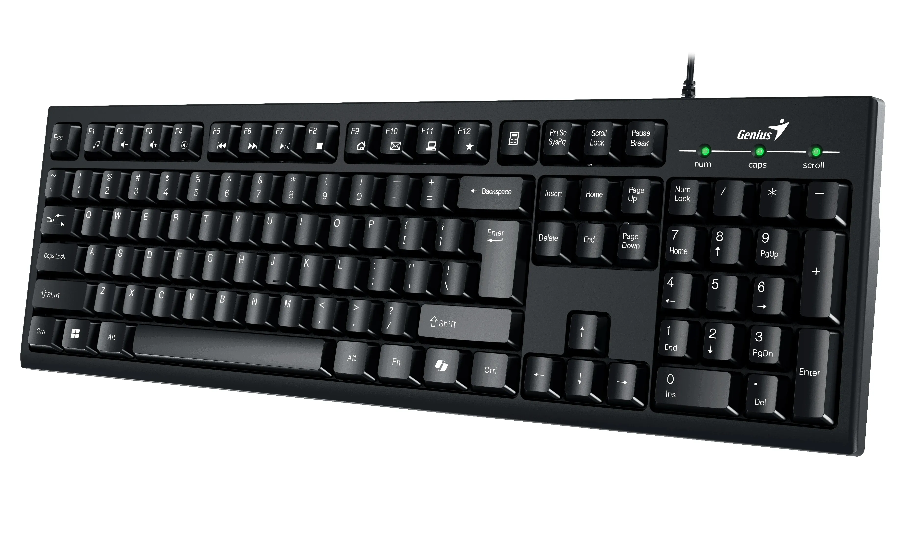 Genius клавиатура кирилизирана Smart Keyboard KB-100 Black - AI BG Layout