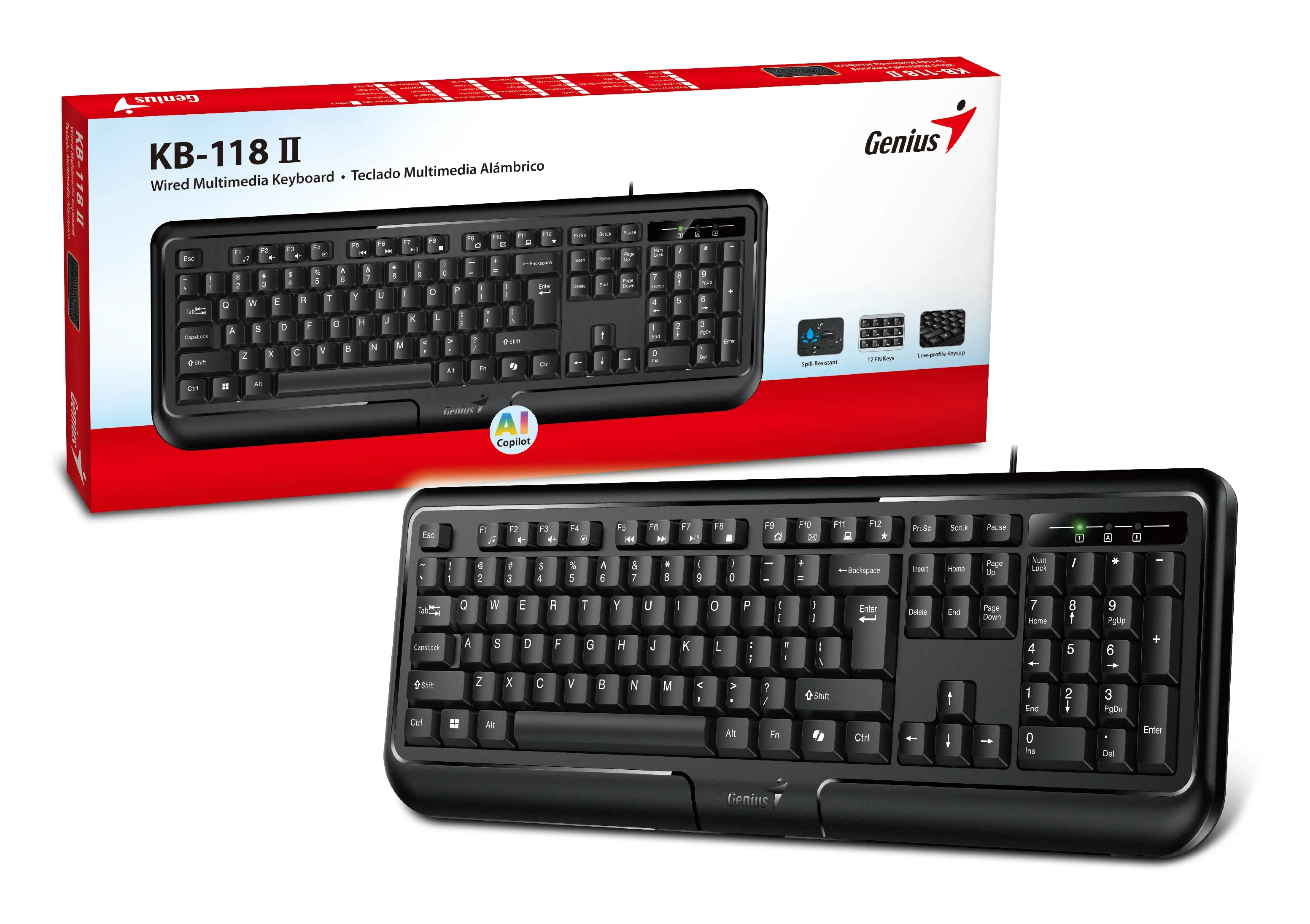 Genius клавиатура кирилизирана Smart Keyboard KB-118 II Black - AI, BG Layout, USB - Image 219