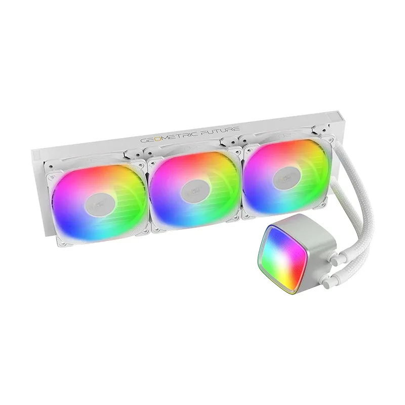Geometric Future водно охлаждане Water Cooling - Eskimo Pro 360 White - Addressable RGB, LGA1851/AM5 - Image 38