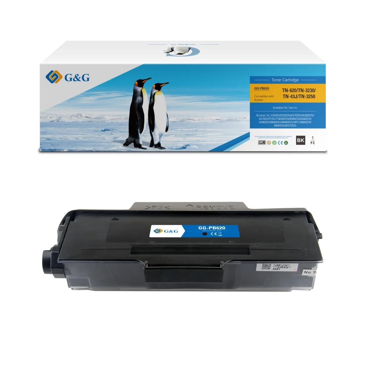 КАСЕТА ЗА BROTHER HL 5340D/5350DN/5350DNTL/5380DN - TN3230 (TN-3230) - Black - PN NT-CB620/P0620/NT-PB620 -