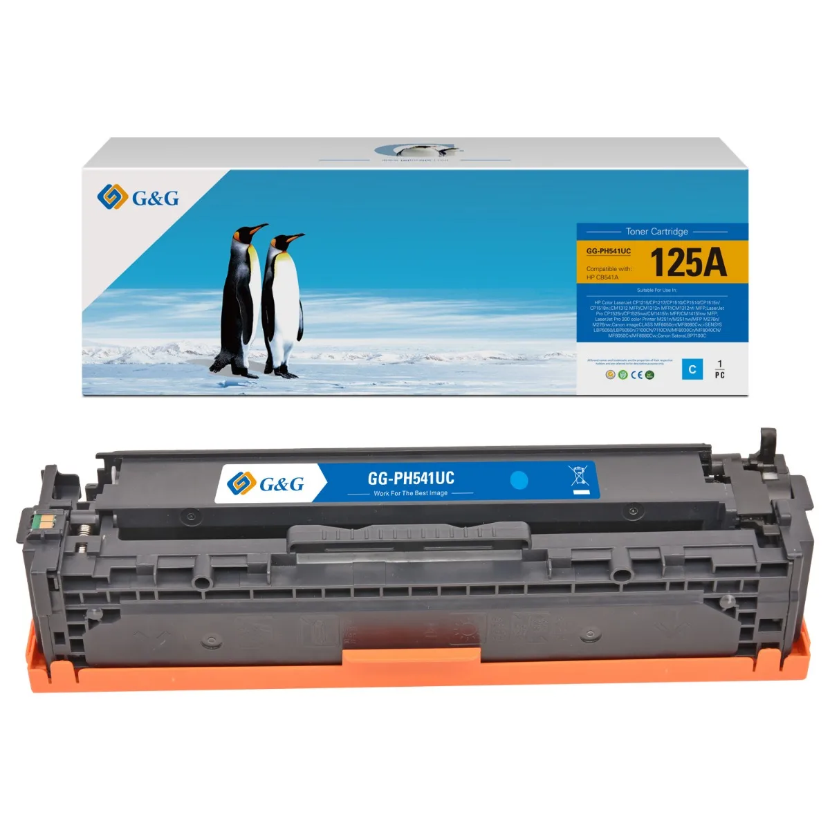 УНИВЕРСАЛНА КАСЕТА ЗА HP Color LaserJet CB541A/CE321A/CF211A/CANON CRG-716C (CRG716C)/CRG-731C (CRG731C) - Cyan - PN NT