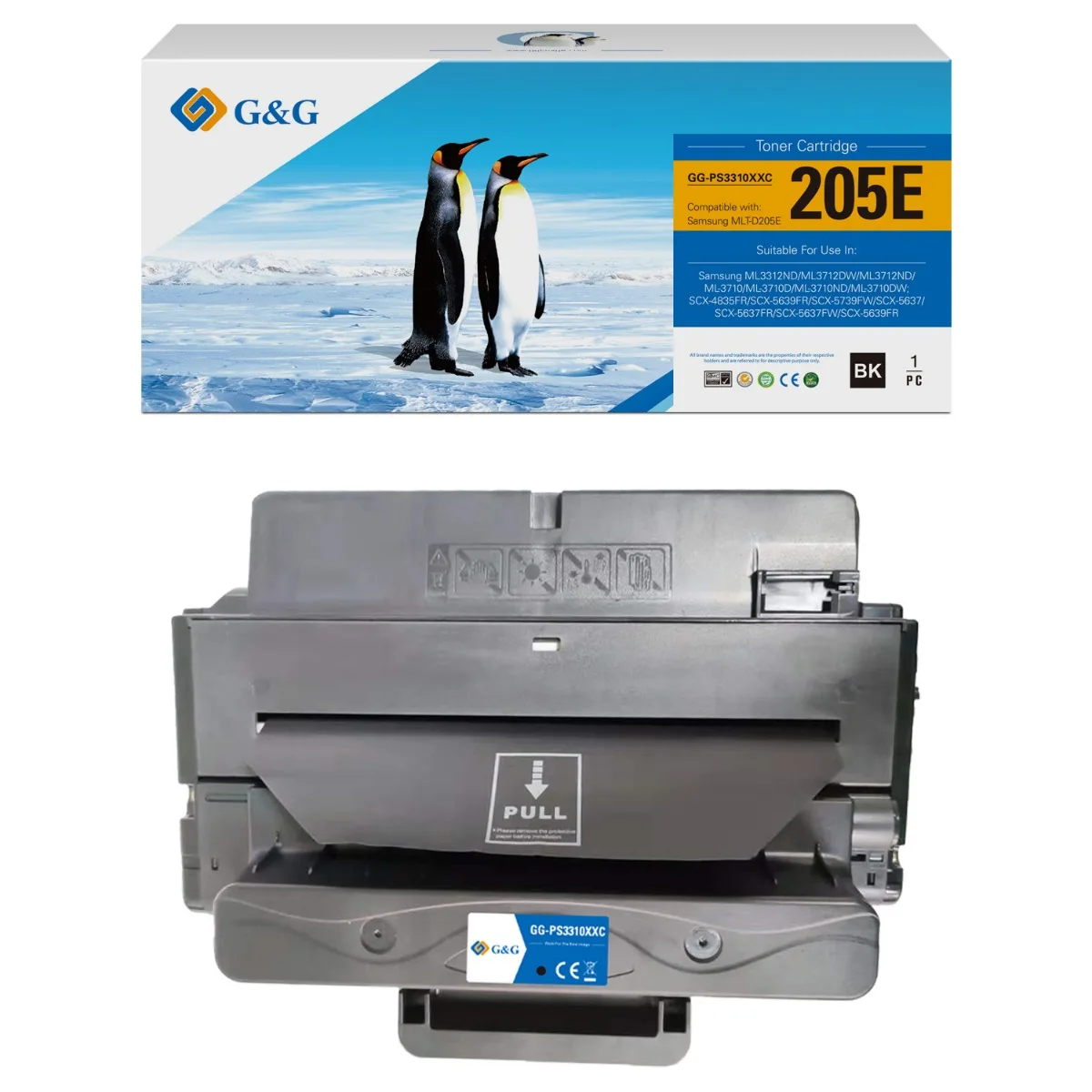 КАСЕТА ЗА SAMSUNG ML 3710/SCX 4833/5637/5737 - HIGH CAPACITY - MLT-D205E (MLTD205E) / SU951A - WITH CHIP / С ЧИП - PN NT