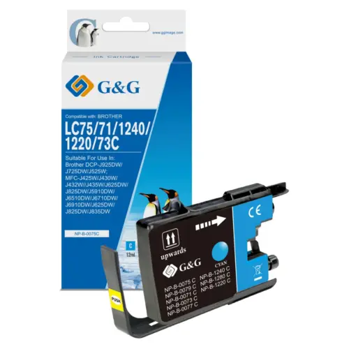 УНИВЕРСАЛНА ГЛАВА ЗА BROTHER MFC J6510/J6710/J6910 - Cyan - LC1240C (LC-1240C) / LC75C (LC-75C) - PN NP-B-0075C -