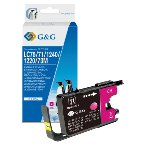 УНИВЕРСАЛНА ГЛАВА ЗА BROTHER MFC J6510/J6710/J6910 - Magenta - LC1240M (LC-1240M) / LC75M (LC-75M) - PN NP-B-0075M -