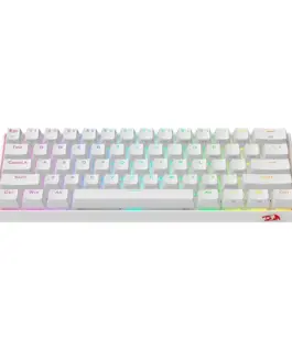 Alternative view of Bluetooth/USB Type-C механична RGB клавиатура Redragon Draconic PRO RGB K530W-RGB-PRO_BR Brown Switch - бяла
