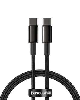 Кабел Baseus Tungsten Gold USB Type-C към USB Type-C 2м черен