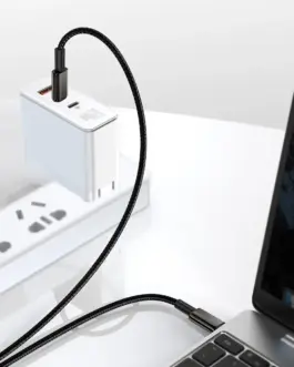 Alternative view of Кабел Baseus Tungsten Gold USB Type-C към USB Type-C, 2м, черен