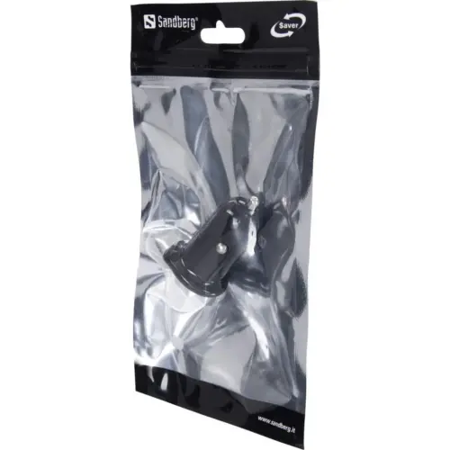 Alternative view of ЗАРЯДНО ЗА АВТОМОБИЛ SANDBERG 2USB 1A+2.1A - Black - PN 340-40