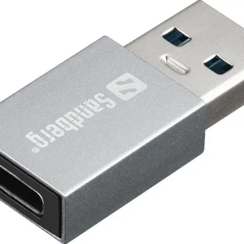 АДАПТЕР SANDBERG USB-A to USB-C - Grey - PN 136-46