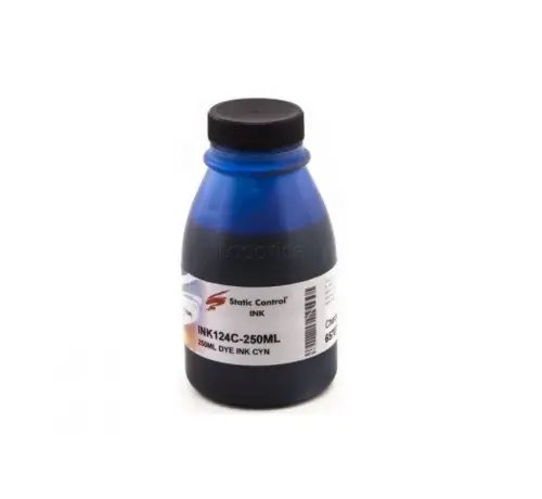 БУТИЛКА УНИВЕРСАЛНО МАСТИЛО ЗА CANON/HP/LEXMARK/BROTHER - Dye Ink - Cyan - Static Control - PN