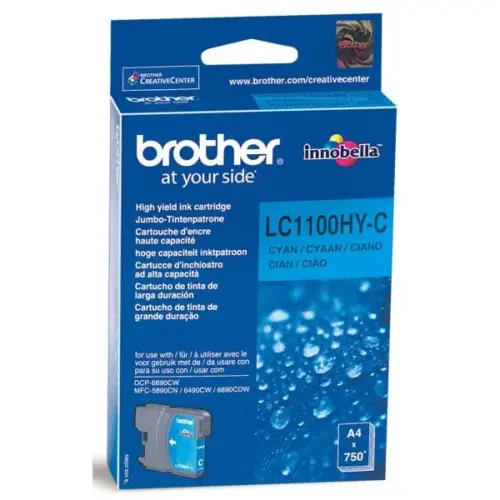 ГЛАВА ЗА BROTHER MFC 6490CW/DCP 6690CW - Cyan - HIGH CAPACITY - PN LC1100HYC (LC-1100HYC)