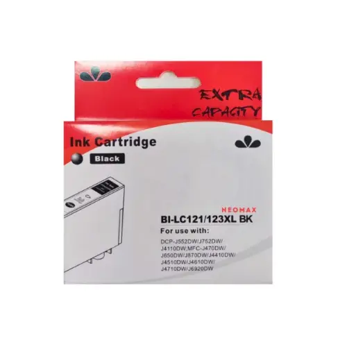 ГЛАВА ЗА BROTHER DCP J132/J152/J552/J752/J4110/MFC J470/J870/J4410/J4510 - HIGH CAPACITY - Black - LC123BKXL (LC-123BKXL