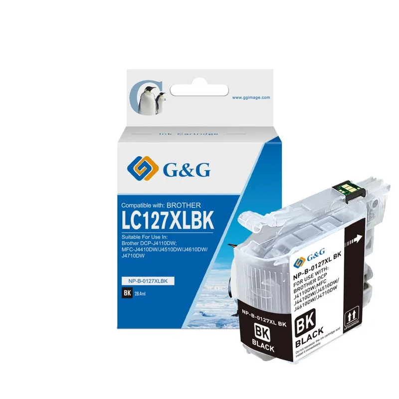 ГЛАВА ЗА BROTHER DCP J4110DW/MFC J4410DW/J4510DW - HIGH CAPACITY - Black - PN LC127XLBK