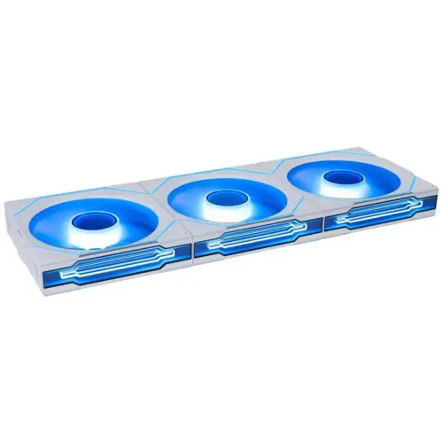 Alternative view of Вентилатори 3бр Lian Li UNI FAN SL-INF Wireless ARGB PWM Reverse - 120 mm Бели + Контролер