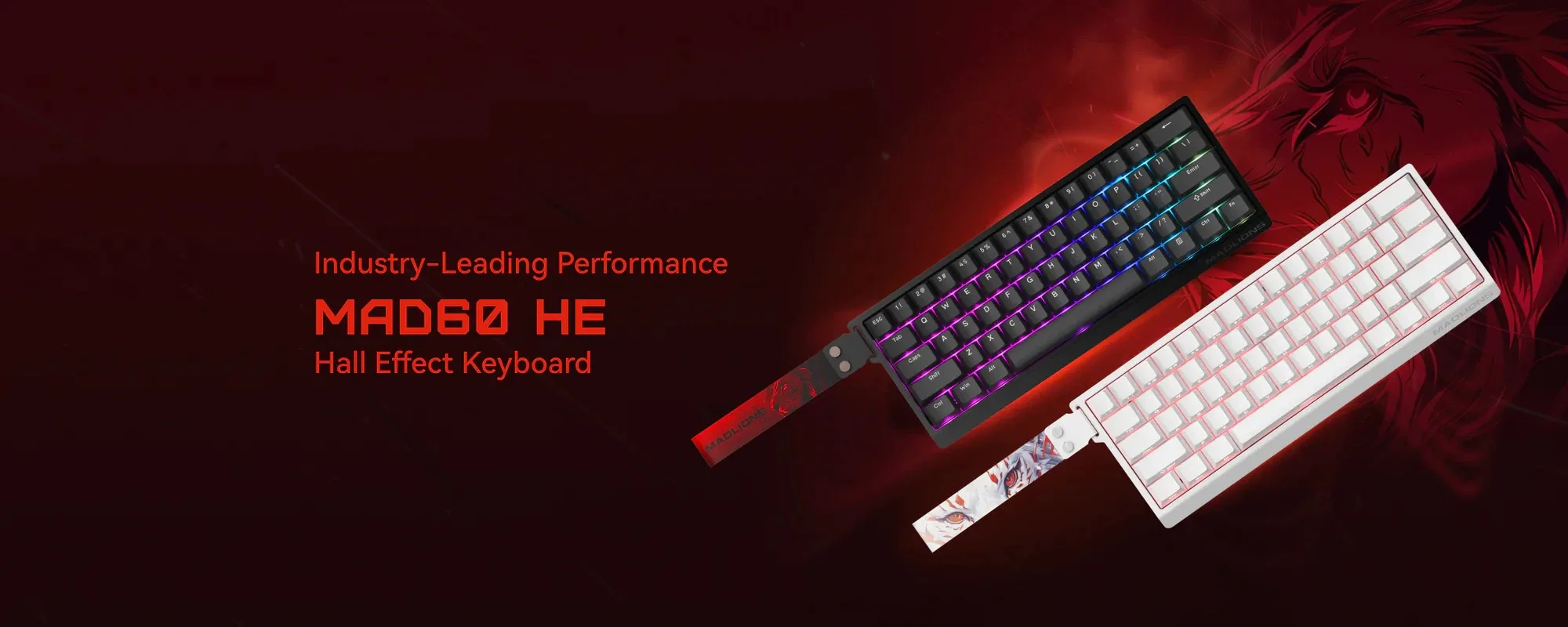 Madlions професионална геймърска механична клавиатура Professional Gaming Mechanical Keyboard MAD 60 HE Flagship V2 - 8K, Magnetic Amber Pro Switches - Black - Image 50