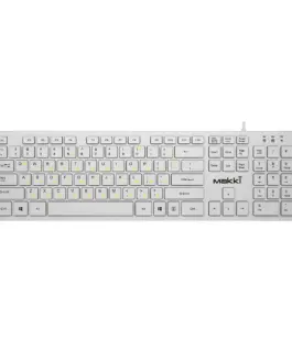Makki нископрофилна кирилизирана клавиатура Keyboard USB BG - Low profile Chocolate - KB-C14