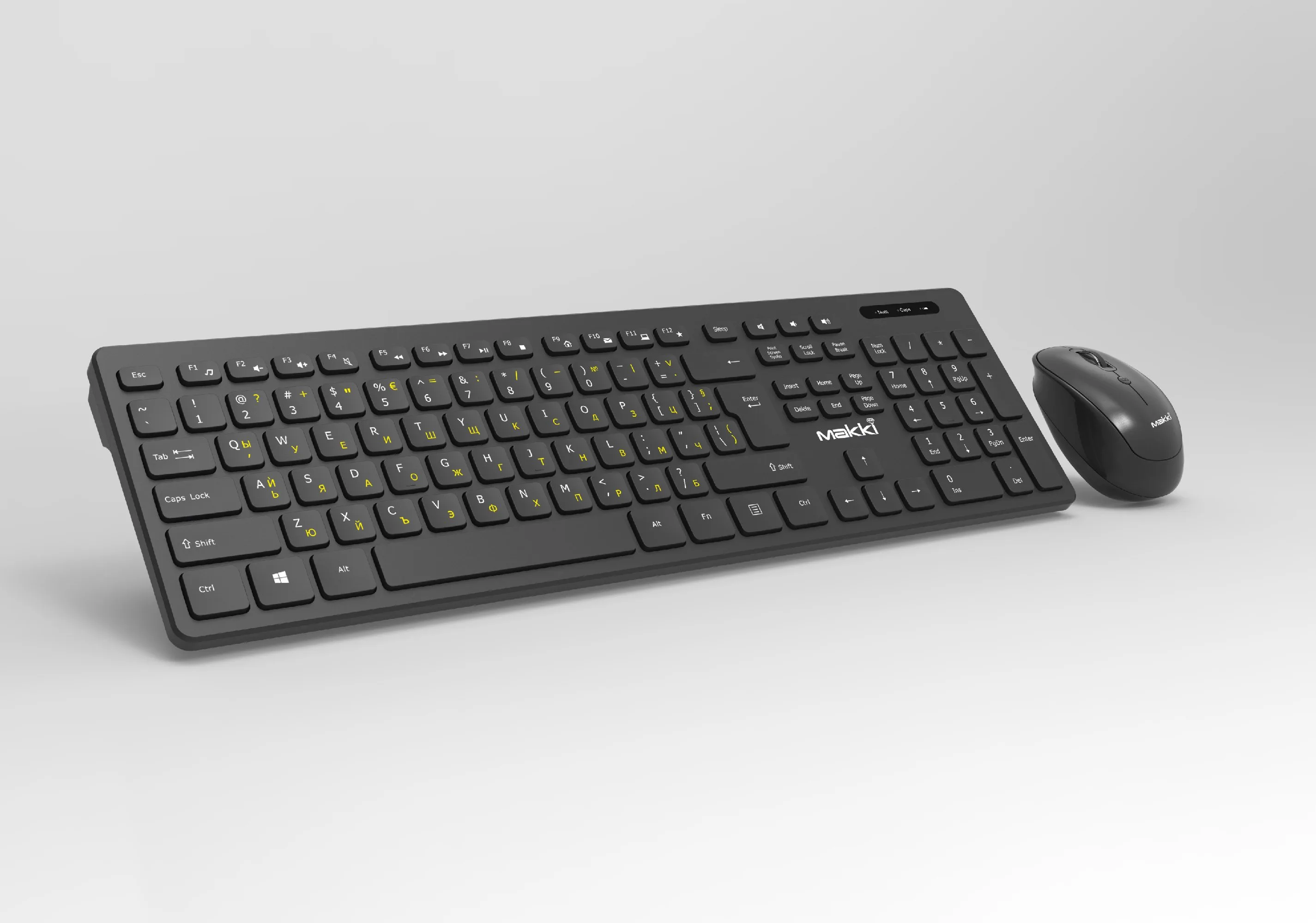 Makki БДС клавиатура и мишка Combo Keyboard and Mouse Wireless 2.4G BG low-profile chocolate - MAKKI-KB-KMX-C16 - Image 321