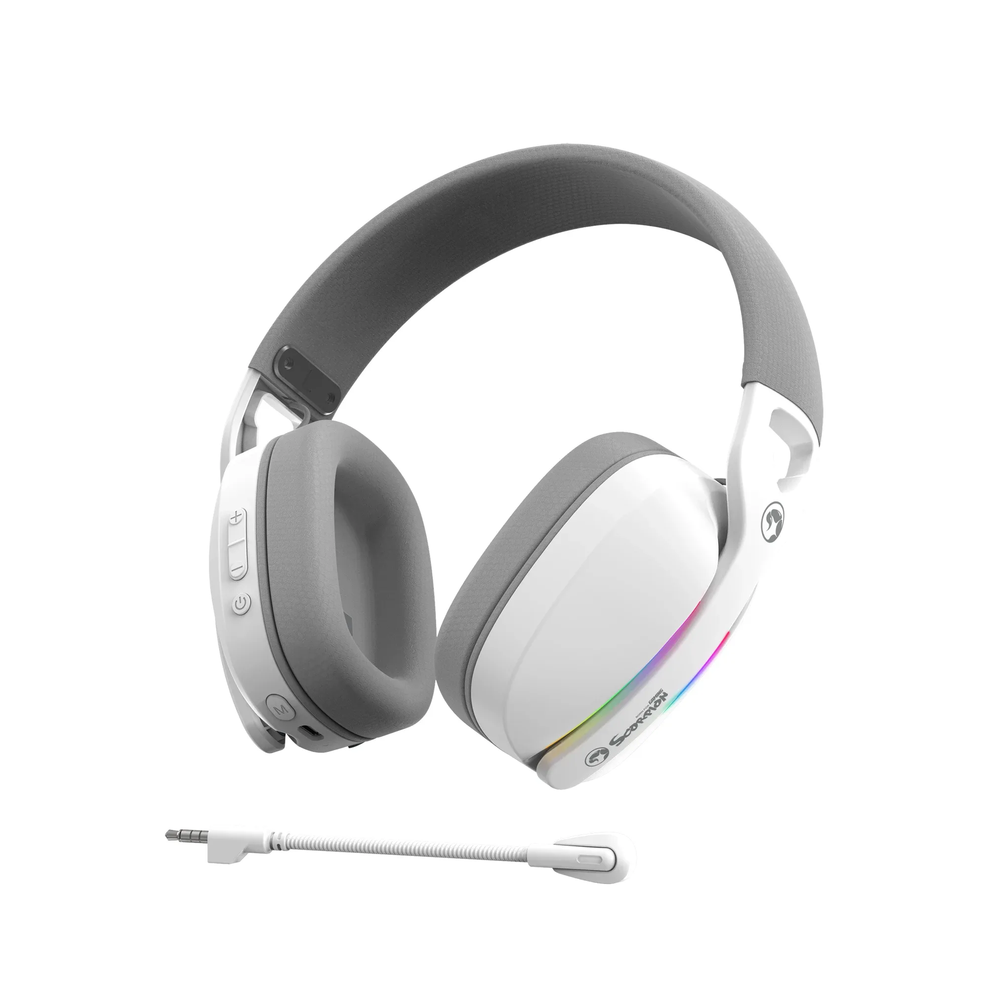Marvo безжични геймърски слушалки Gaming Headphones Pulz 70W WH - Bluetooth, 2.4G - MARVO-HG9086W-WH - Image 292