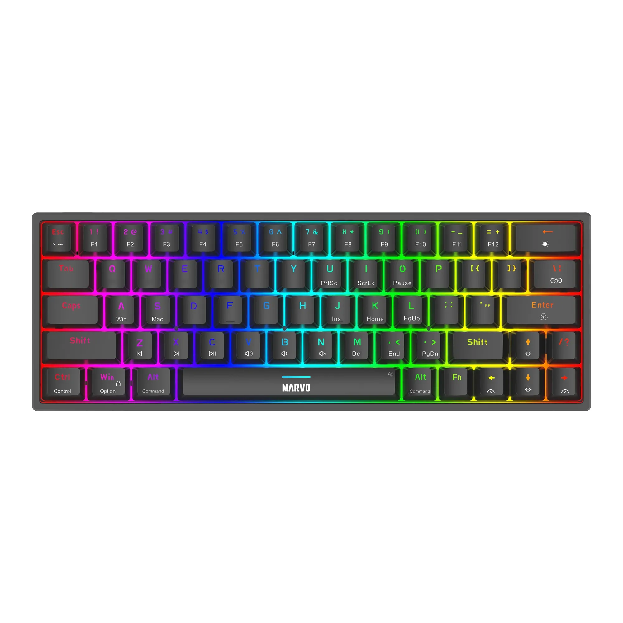 Marvo геймърска клавиатура Gaming Mechanical keyboard Shogo 63 - TKL 63 keys -