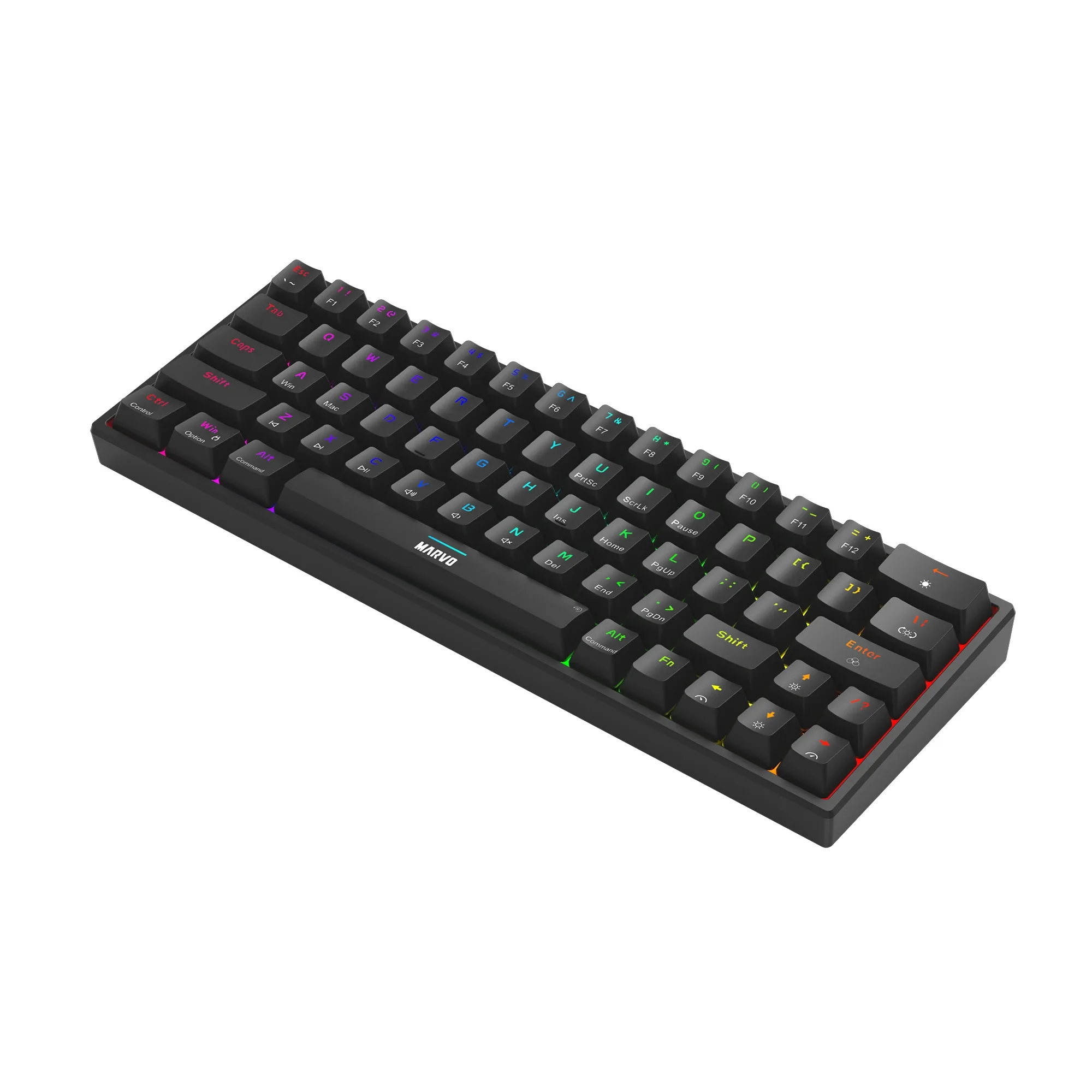 Marvo геймърска клавиатура Gaming Mechanical keyboard Shogo 63 - TKL, 63 keys - KG955 - Image 309