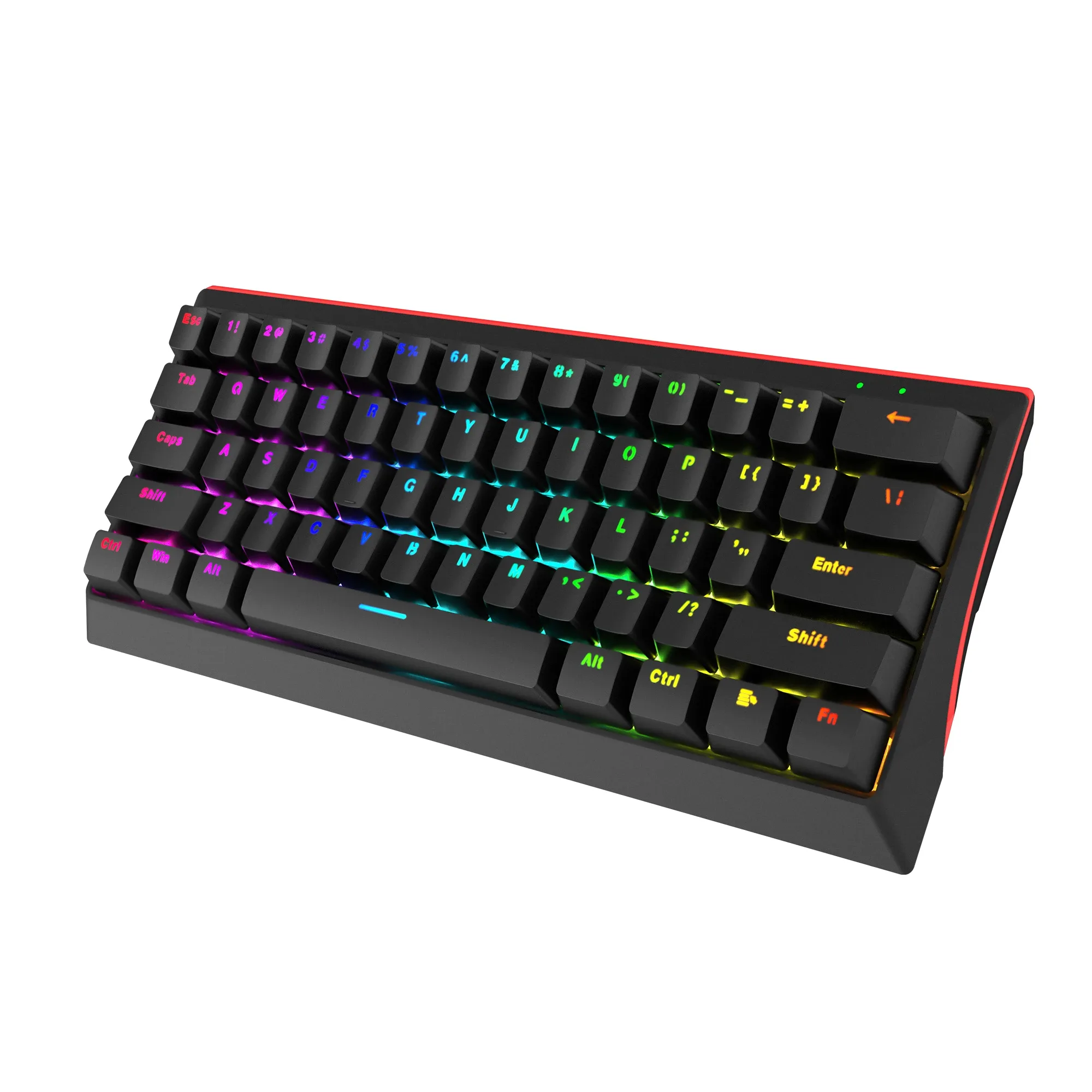 Marvo геймърска клавиатура Gaming Mechanical keyboard 61 keys TKL - KG962G - RED switches, RGB - Image 268