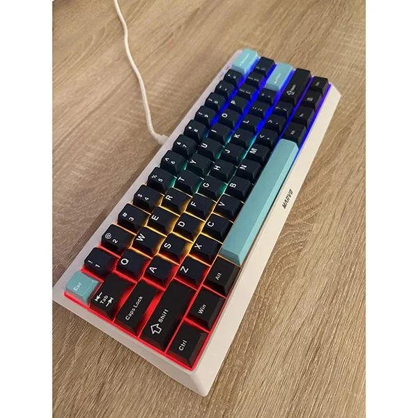 Marvo капачки за клавиатура Custom Keycap Set PBT, 104 keys, Dark Blue, Black, Cyan - MARVO-KP-01-BL - Image 226