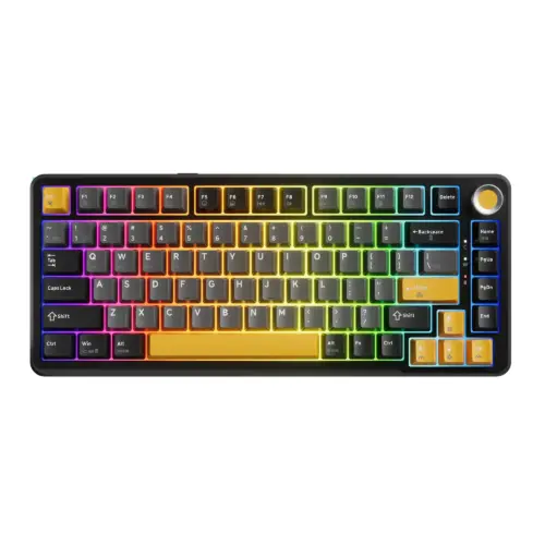 Marvo безжична механична геймърска клавиатура Wireless Gaming Mechanical keyboard Titan 75 - KG985W Black - Banana Crystal