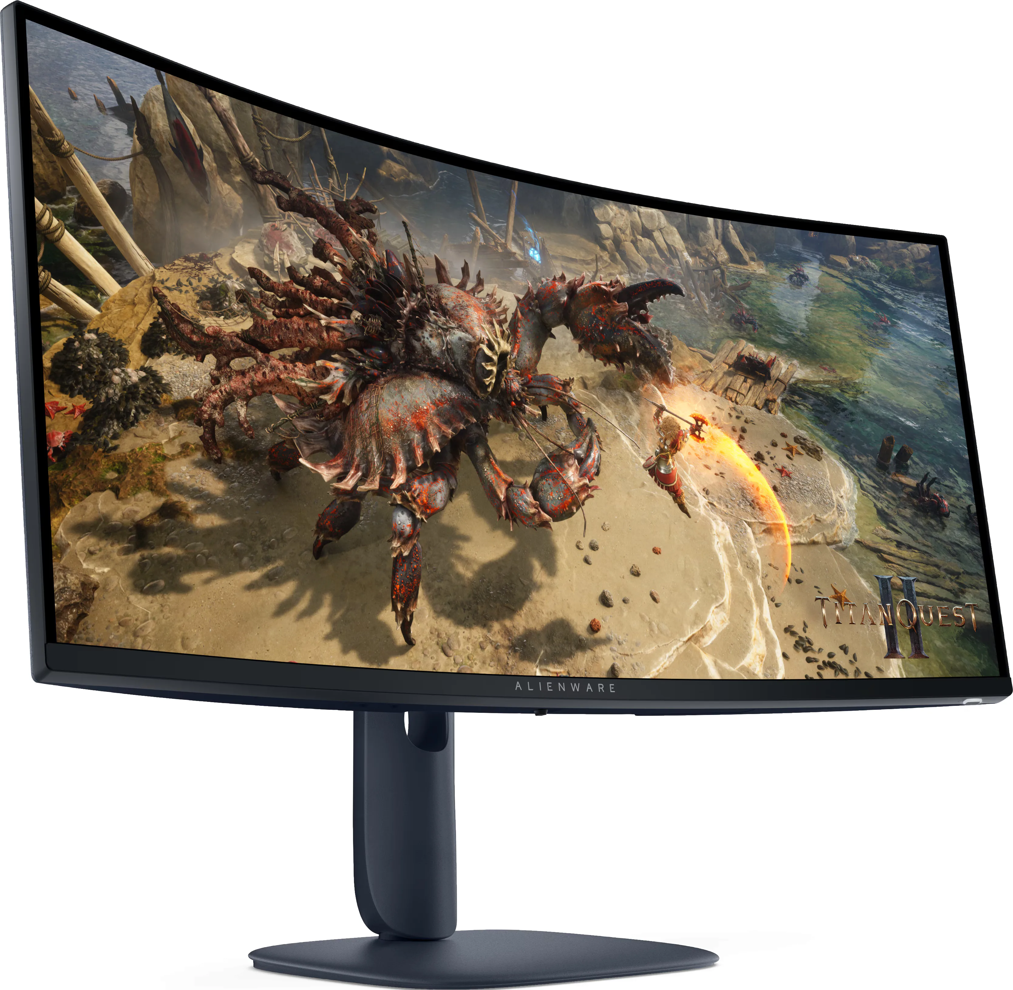 Геймърски монитор Alienware AW3425DWM - 34" inch VA Curved WQHD(3440x1440), 180 Hz, 1ms, FreeSync Premium+ - Image 2