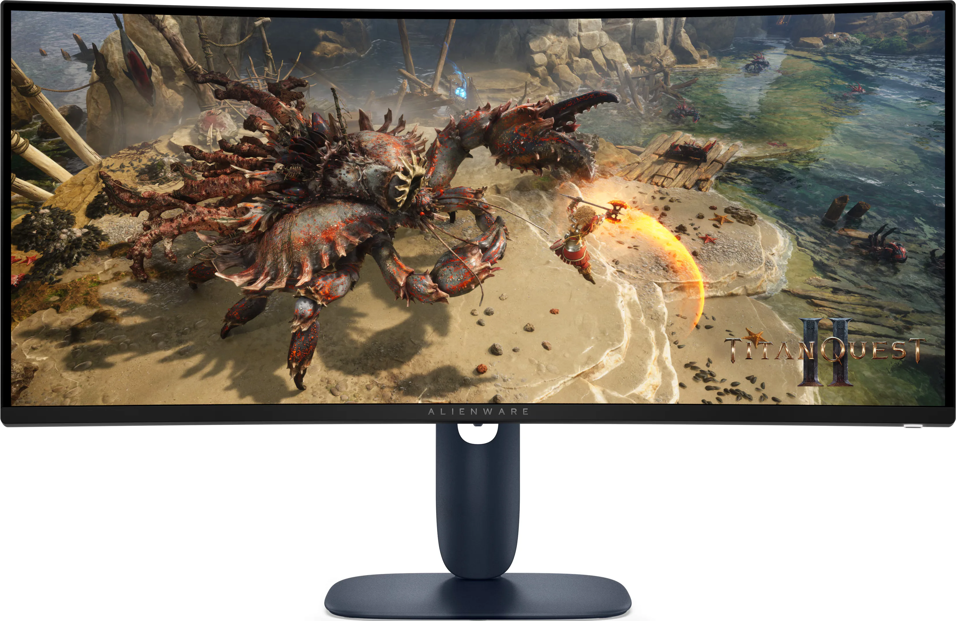 Геймърски монитор Alienware AW3425DWM - 34" inch VA Curved WQHD(3440x1440) 180 Hz 1ms FreeSync
