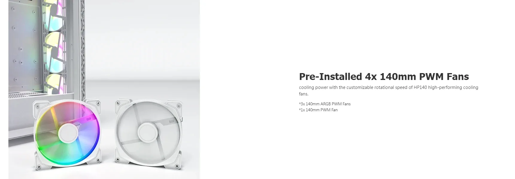 Montech кутия AIR 903 MAX, Mid-tower, TG, 4x140mm Fans, ARGB, White - Image 219