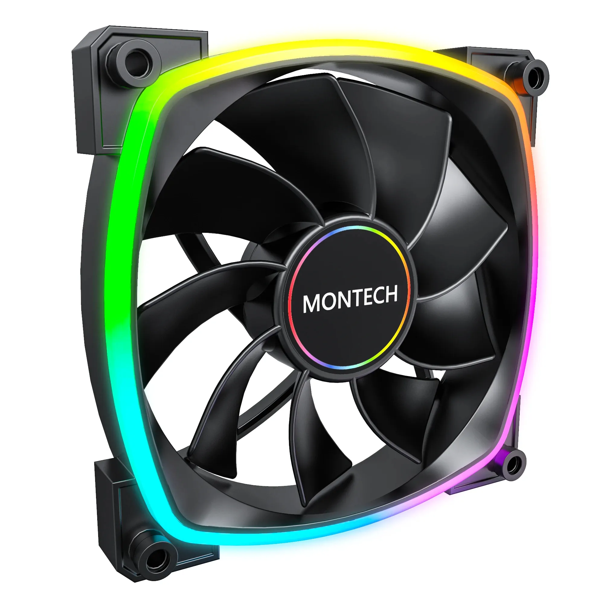 Montech вентилатор RX140 PWM REVERSE Fan 140mm ARGB Black