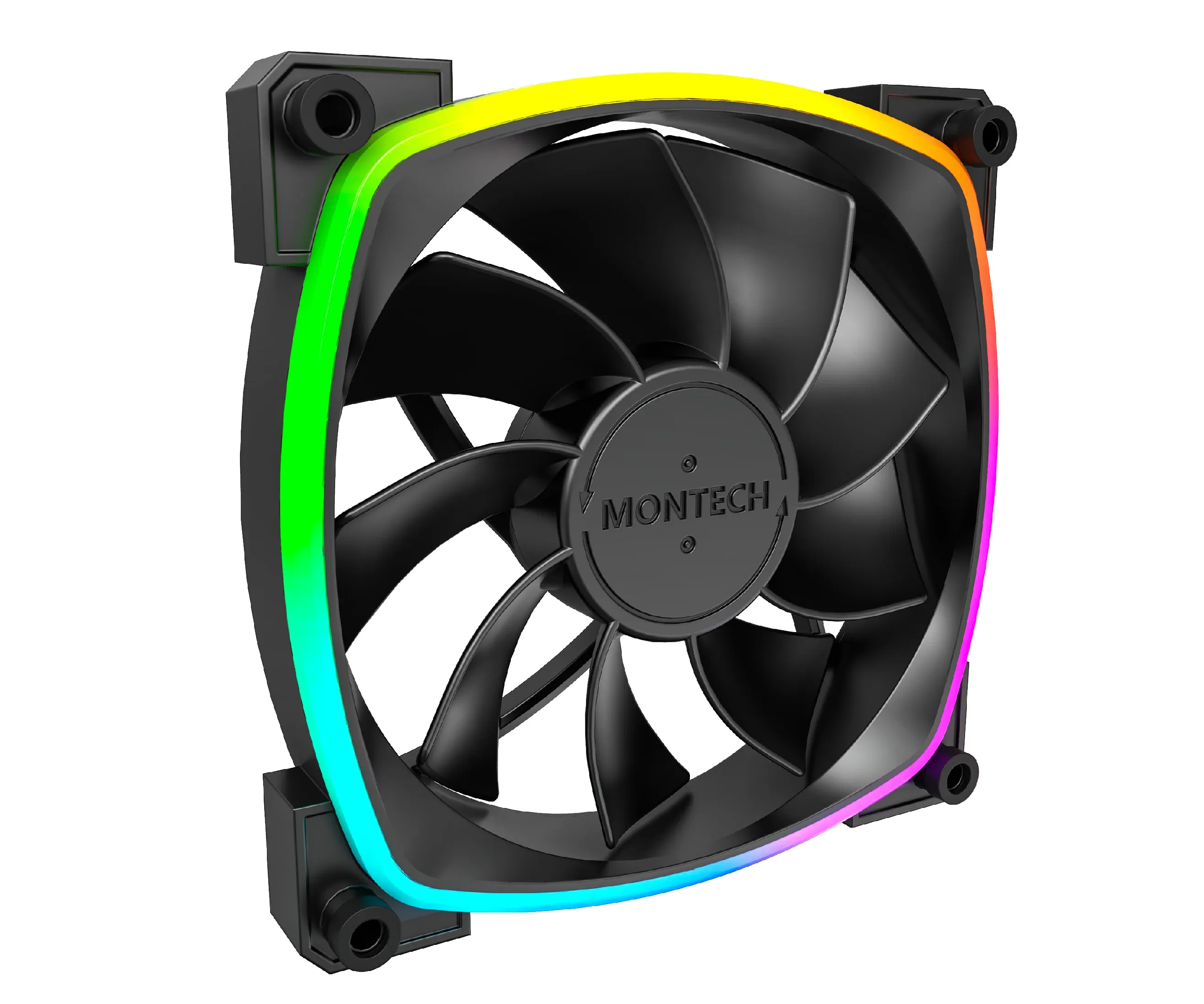 Montech вентилатор RX120 PWM REVERSE Fan 120mm ARGB Black