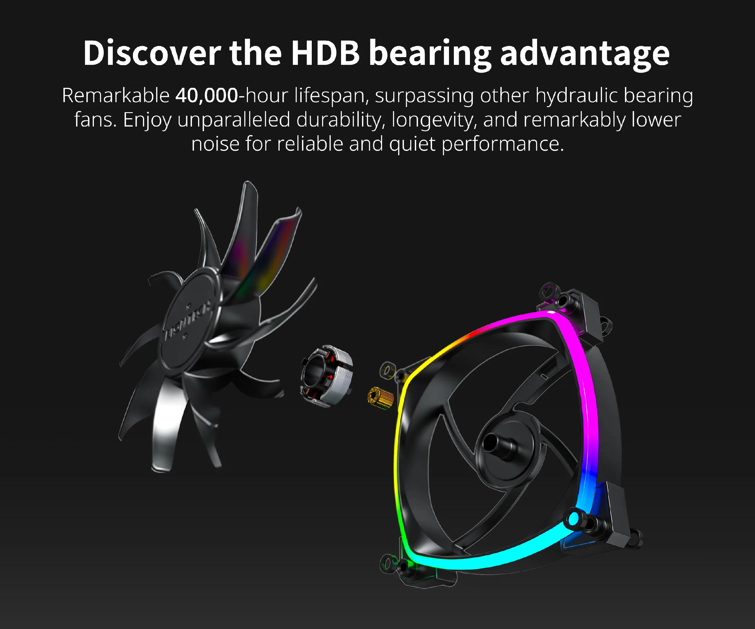 Montech вентилатор RX120 PWM, REVERSE Fan, 120mm, ARGB, Black - Image 234