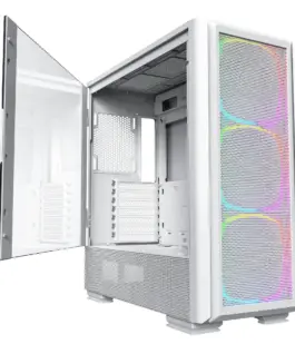 Montech кутия SKY TWO GX Mid-tower Case TG 3x140mm ARGB Fans White