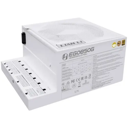 Alternative view of Захранващ блок Lian Li EDGE EGO850 White 850W 80+ Gold PCIe 5.1, ATX 3.1