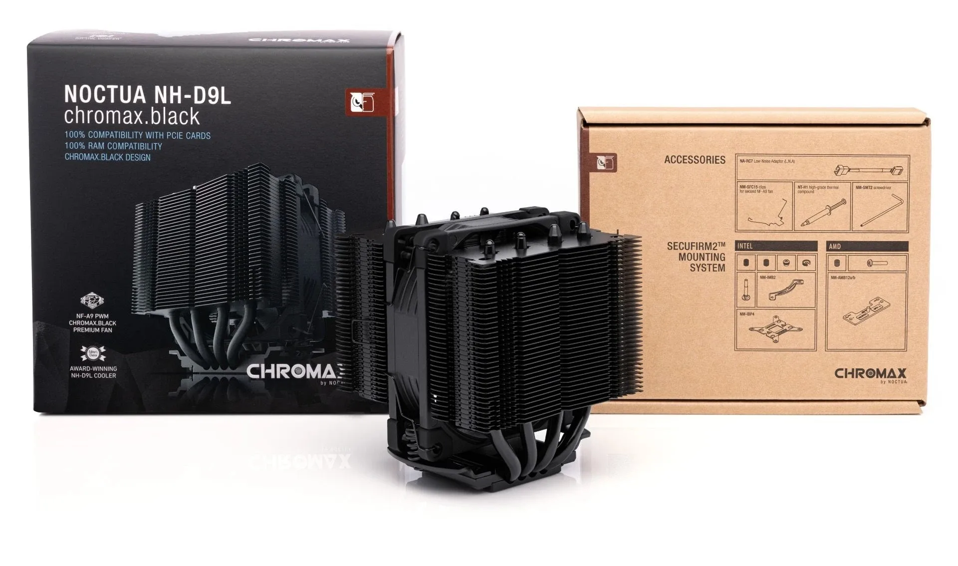 Noctua Охладител CPU Cooler NH-D9L chromax.black - LGA1851/1700/1200/AM5 - Image 174