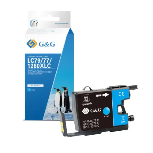 ГЛАВА ЗА BROTHER MFC J6510/J6710/J6910 - Cyan - LC1280C (LC-1280C) - PN NP-B-0079C - G&G