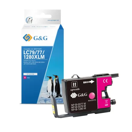 ГЛАВА ЗА BROTHER MFC J6510/J6710/J6910 - Magenta - LC1280M (LC-1280M) - PN NP-B-0079M - G&G