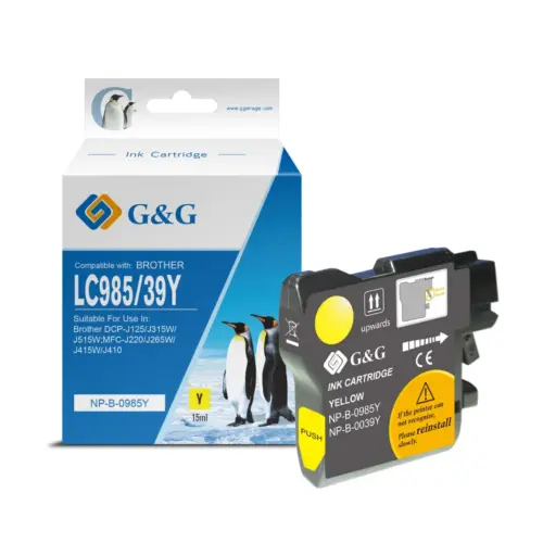 УНИВЕРСАЛНА ГЛАВА ЗА BROTHER MFC J220/J265/J410/J415/J615/DCP J315/J515 - Yellow - LC985Y (LC-985Y) / LC60Y (LC-60Y) - P