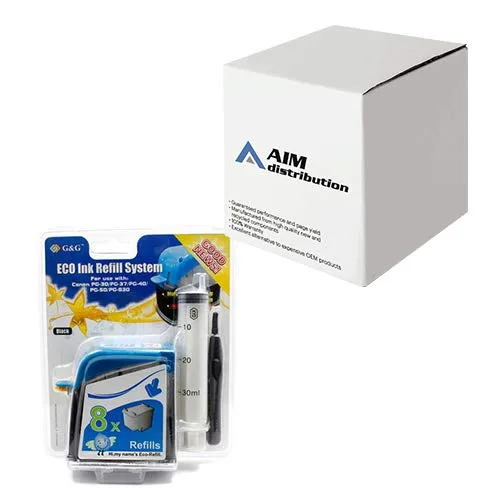 РЕФИЛ (ECO REFILL KIT) ЗА ГЛАВИ ЗА CANON PIXMA IP1800/IP1900/IP2600/MP190/MP198/MP210/MP220/MP1180/MP1880/MX300 - PG-40