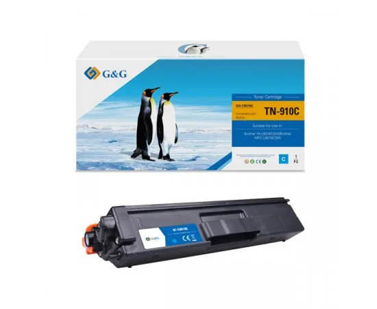 КАСЕТА ЗА BROTHER HL L9310CDW/MFC L9570CDW - Cyan - TN910C (TN-910C) - PN NT-CB910C - G&G