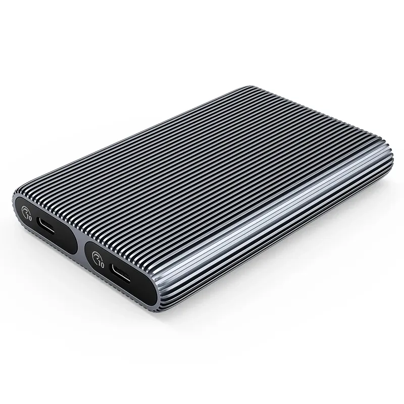 Orico външна кутия за диск Storage - Case - M.2 NVMe Dual-Bay - USB-C 10Gbps Aluminium -