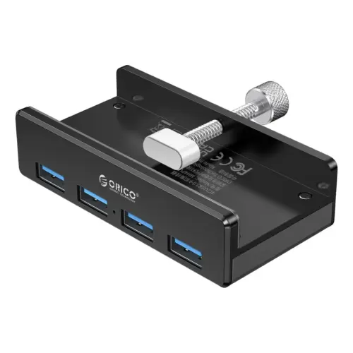 Orico хъб USB 3.0 HUB Clip Type 4 port Black - MH4PU-BK