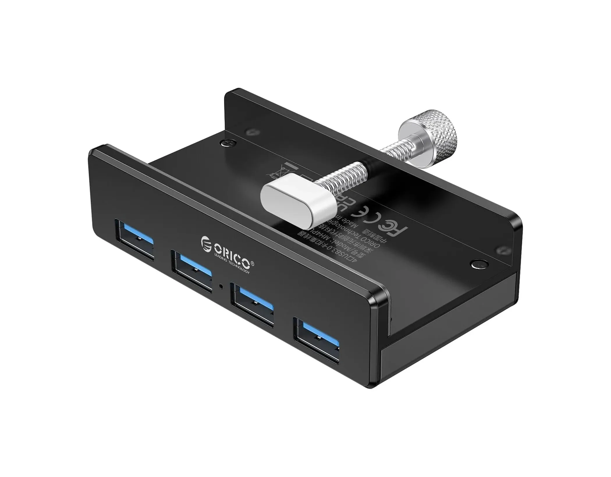 Orico хъб USB 3.0 HUB Clip Type 4 port Black - MH4PU-BK