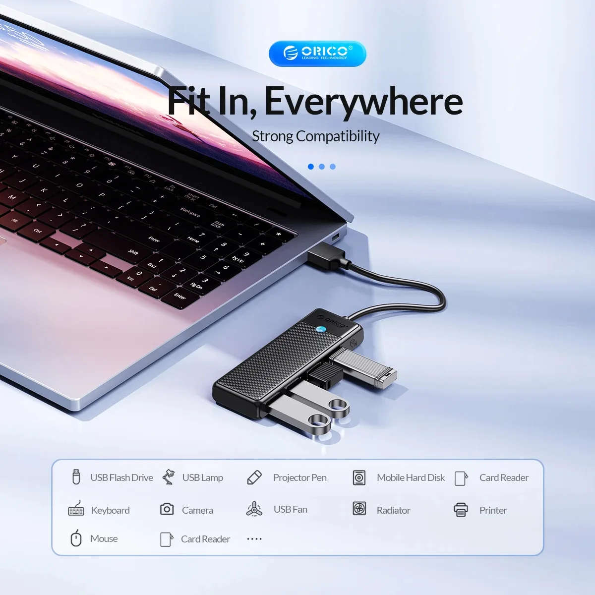 Orico хъб USB3.0 HUB 4 port Black - PAPW4A-U3-015-BK - Image 282