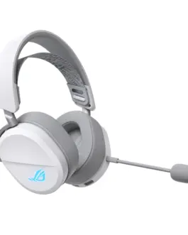 Alternative view of Геймърски безжични слушалки ASUS ROG Pelta White - USB-C, Aura Sync RGB