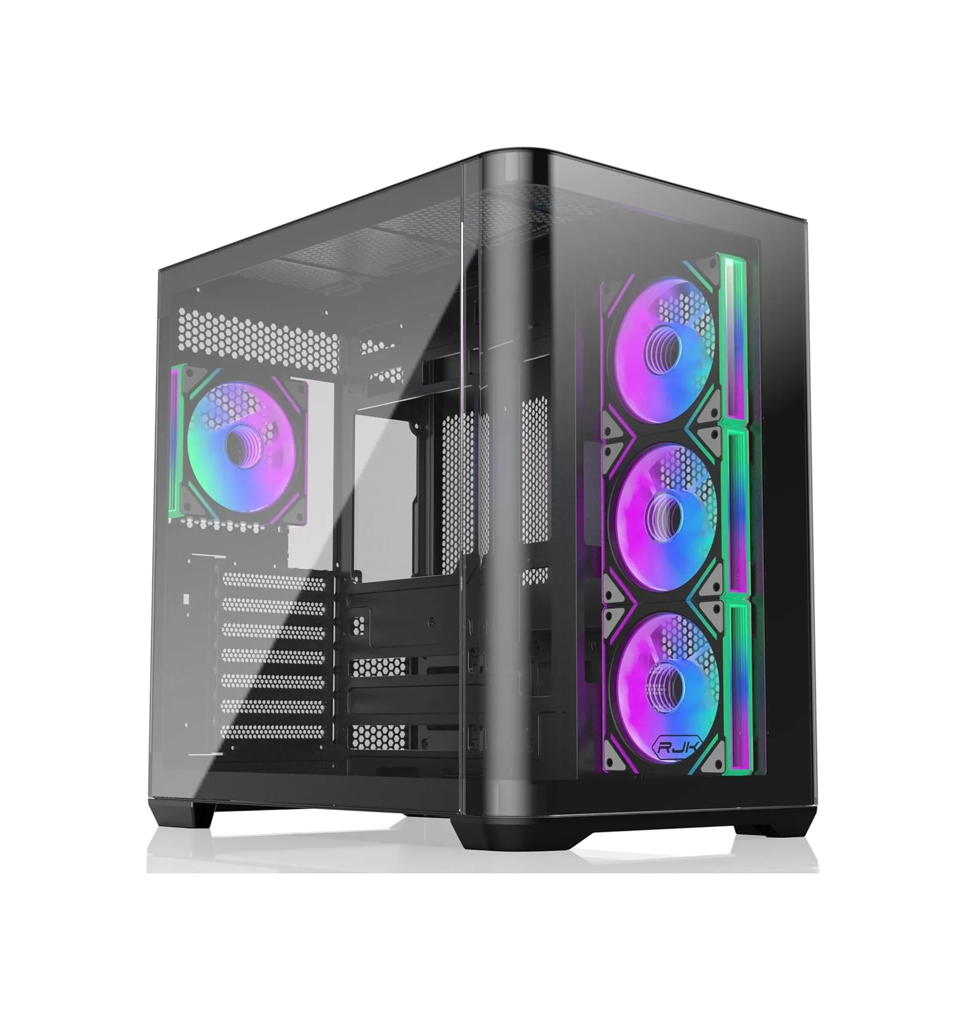 Raijintek кутия Case EATX - ATREUS BT4 Black - 4 x 120 mm Infinity Mirror ARGB Fans included