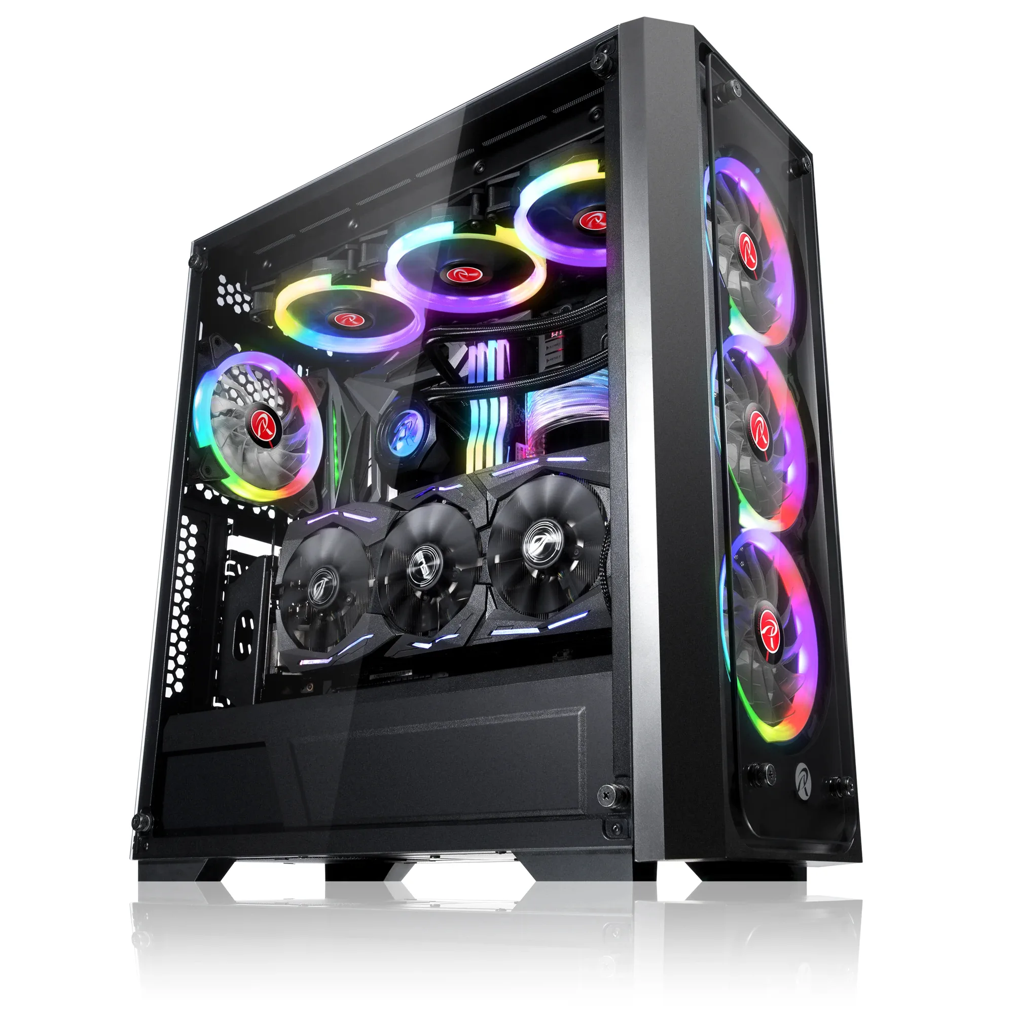 Raijintek кутия Case EATX - PONOS TG4 - 4 x 120mm ARGB Fans, Tempered Glass - Image 232