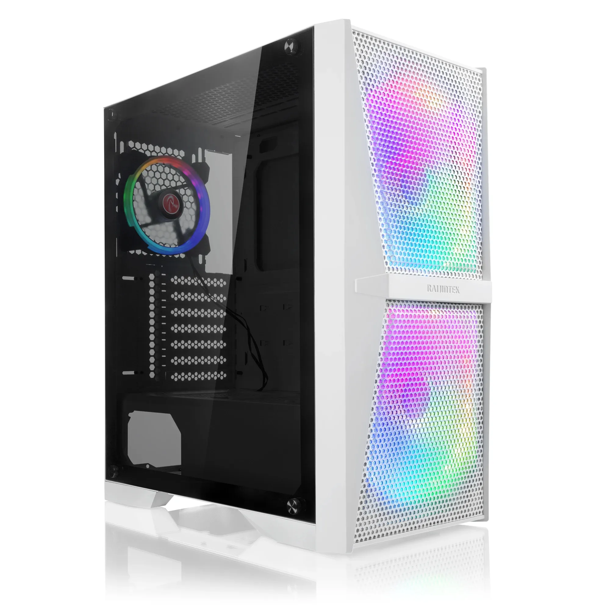 Raijintek кутия Case ATX - SILENOS MS PRO WHITE - 2 x 200 mm ARGB Fans